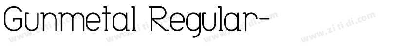 Gunmetal Regular字体转换